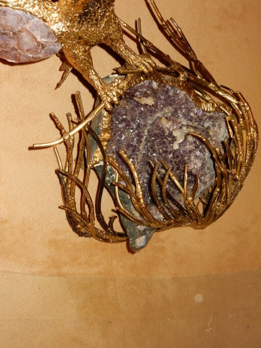 1970' Wall Lamp of An Eagle with Wings Spread FERNANDEZ or DUVAL BRASSEUR or HONORE - PARIS - Image 7
