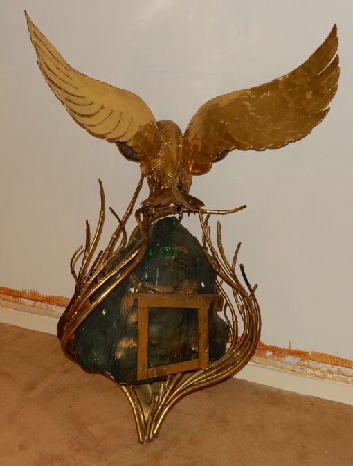 1970' Wall Lamp of An Eagle with Wings Spread FERNANDEZ or DUVAL BRASSEUR or HONORE - PARIS - Image 5