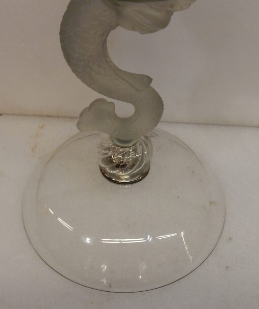 1950' A Dolphins Cup Model Baccarat Molded - Image 8