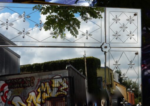 1940/50 Venitian Mirror With Stars Art Deco 170 X 115 cm - Image 8