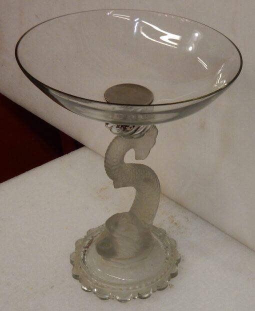 1950' A Dolphins Cup Model Baccarat Molded - Image 4