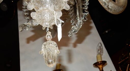 1900/20' Lustre Cristal Murano 6 Branches – Image 4