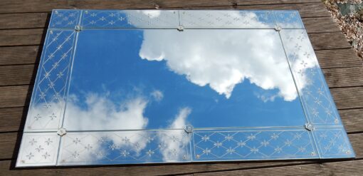 1940/50 Venitian Mirror With Stars Art Deco 170 X 115 cm - Image 6