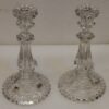 1950' Pair of Candlesticks Baccarat Beaded Bases - Image 6