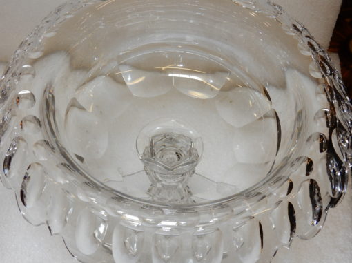 1880 'Center Table and its 12 Pieces Cristal Royal Factory Val St Lambert - Image 2