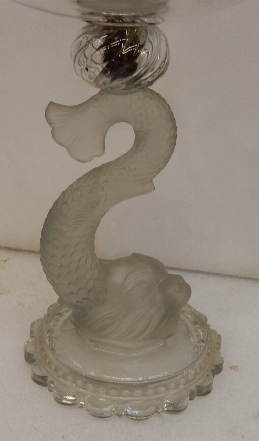1950' A Dolphins Cup Model Baccarat Molded - Image 2