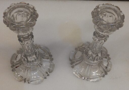 1950' Paire de Bougeoirs pour Chandeliers BACCARAT – Image 5