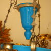 1880 "Chandelier in Bindweeds with Blue Opaline - Image 8