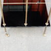 1950/70' Shelf with 3 Levels in Brass and Black Opaline in Steps Maison Bagués - Image 5