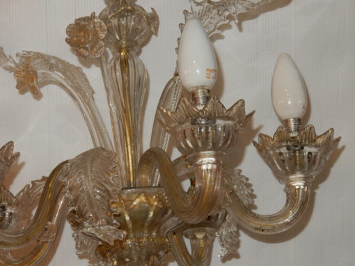 1900/20 Lustre Cristal Murano  5 Branches – Image 5