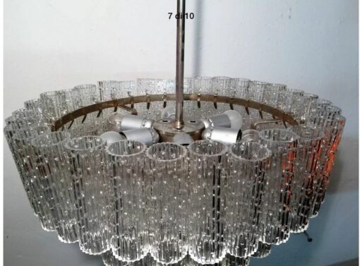1960/70' Lustre Venini  Murano  Doria Lichtenwerken 7 Ampoules – Image 4