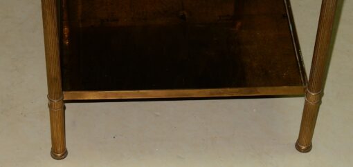 1970' Coffee Table Maison Bagués Brass and Bronze Olympic Flames Round Feet - Image 6