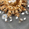 1970' Ceiling Light or Wall Lamp with Flowers and Leaves in the Style of Maison Bagués - Image 2