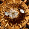 1970' Ceiling Light or Wall Lamp with Flowers and Leaves in the Style of Maison Bagués - Image 6