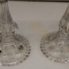 1950' Pair of Candlesticks Baccarat Beaded Bases - Image 2