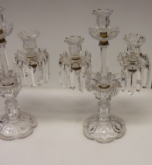Paire de Chandeliers Baccarat Avec 2 Branches – Image 5