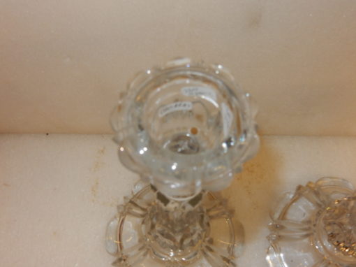 1950' Paire de Bougeoirs pour Chandeliers BACCARAT – Image 2