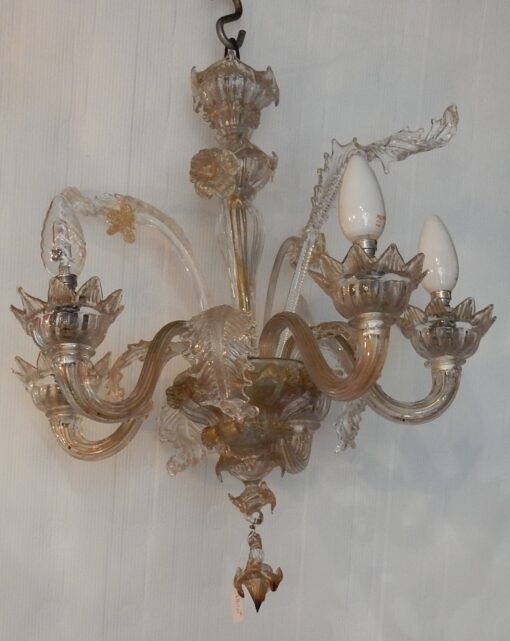 1900/20 Lustre Cristal Murano  5 Branches – Image 2