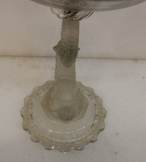 1950' A Dolphins Cup Model Baccarat Molded - Image 3