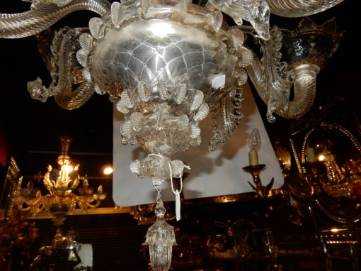 1900/20' Lustre Cristal Murano 6 Branches – Image 3