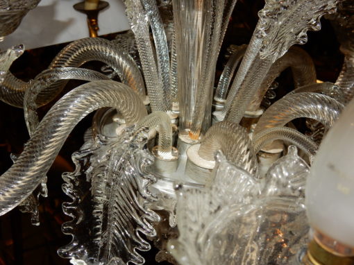 1900/20' Lustre Cristal Murano 6 Branches – Image 5