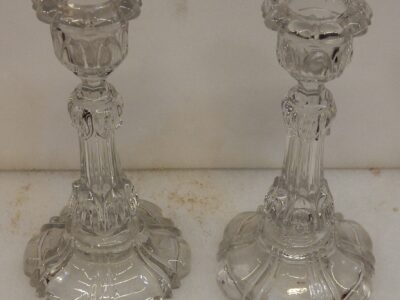 1950' Paire de Bougeoirs pour Chandeliers BACCARAT