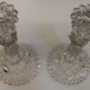 1950' Pair of Candlesticks Baccarat Beaded Bases - Image 5