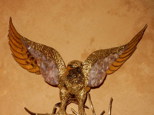 1970' Wall Lamp of An Eagle with Wings Spread FERNANDEZ or DUVAL BRASSEUR or HONORE - PARIS - Image 8