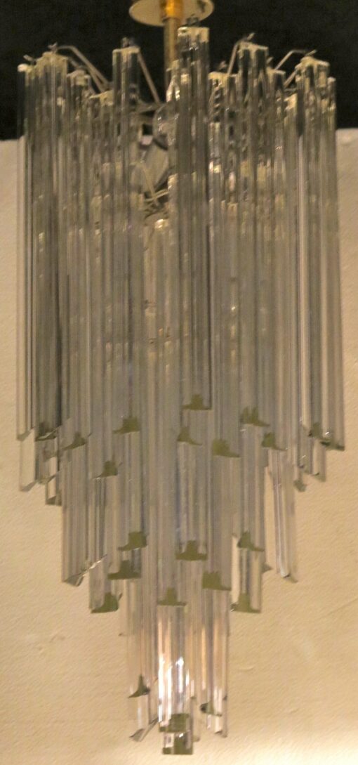 1970' Chandelier Venini 60 Crystals - Image 4