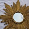 1950 Convex Mirror gilded wood 92 - Image 2