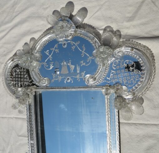 1950/70' Romantic Mirror Murano - Image 4