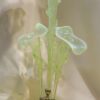 1880/1900  Glass Cup Opalescent With 4 Cornets N3
