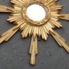 1950/70' Miroir Soleil, Bois Doré 102 cm – Image 3