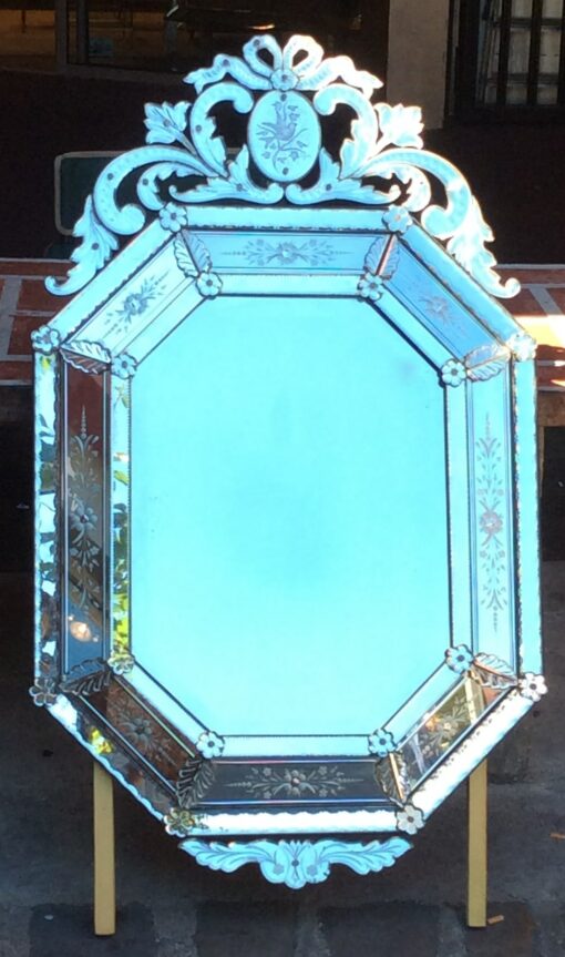 1900' Venitian mirror style LXIV  with bird  129  X 77
