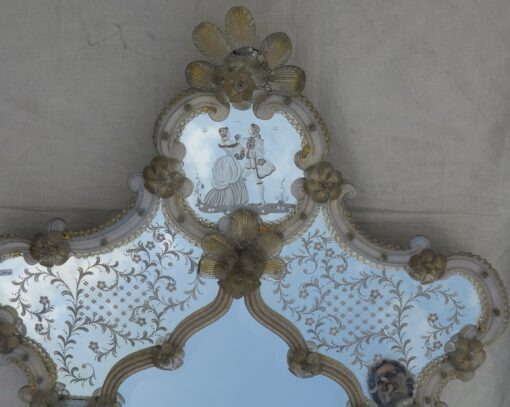 1950' Romantic mirror Murano 150 X 81  l Invitation - Image 3
