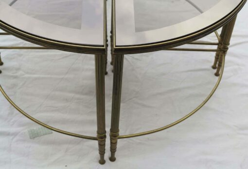 1950/70' 4 Tables Maison Baguès en Bronze Formant Table Ronde – Image 3