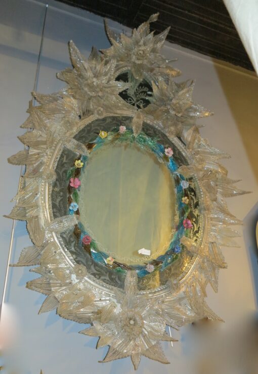 Murano mirror with leaves - Image 4