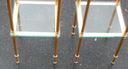 1950/70' Pair  of Stools Maison Bagués   25 X 25 cm - Image 4