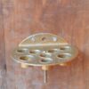 1950/70' Paire d'Appliques à 2 Bras de Lumière en Cristal de Murano Avec Paillons d'Or Modèle Jet d'Eau Véronèse 33 H X 36 cm – Image 2