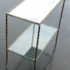 1950/70' End of Sofa in bronze Maison Bagués Bamboo Model with Tops in Oxyded Silvered Miror 65X31X H 59 cm - Image 5