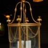 1950/60 Lanterne en Bronze Doré Style LXIV Hauteur : 59 cm Diamètre : 36 cm