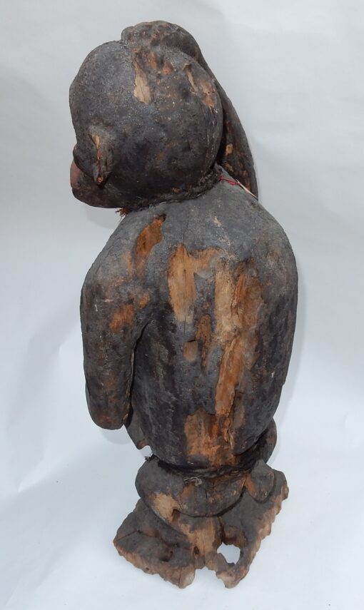 1950' Chimpanzé Bois Sculpté (Paternité) Cameroun – Image 5