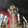 1900' 2 Lustres Bronze et Cristal  6 et 8 Bras Mêmes Modèles – Image 2