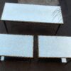 1950/70' Pair of Ends of Sofa  Maison Charles, Top In Mirror 58 X 37 cm - Image 2