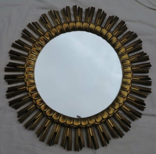 gilded mirror sun resin 61 cm