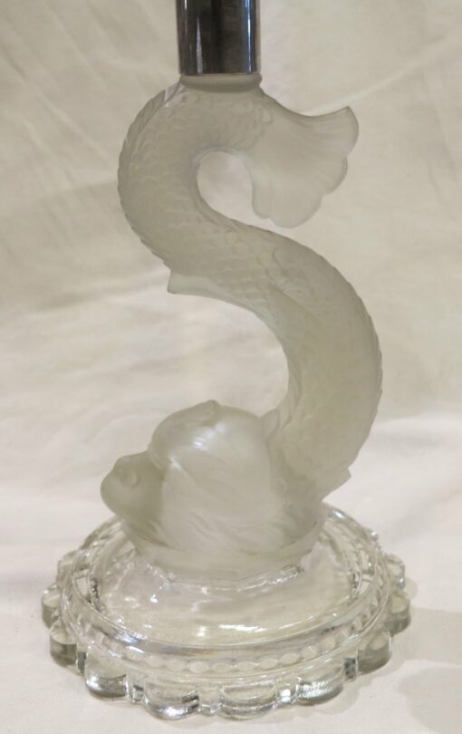 Pair Crystal cup of Baccarat to the Delphin - Image 5