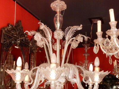 1900/20 Lustre Cristal Murano 6 Bras