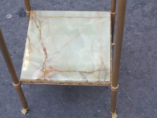1950/70' End of sofa or pedestal with tops in onyx 35X35X H 70 cm - Image 6