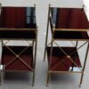 1950/70' Pair of Shelves has 3 levels Maison Bagués With Black Opaline - Image 3