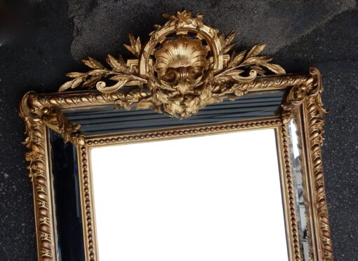 1880' Miroir Style Régence à Coquille Parecloses Doré à l'Or 125 x 94 cm(réservé) – Image 2